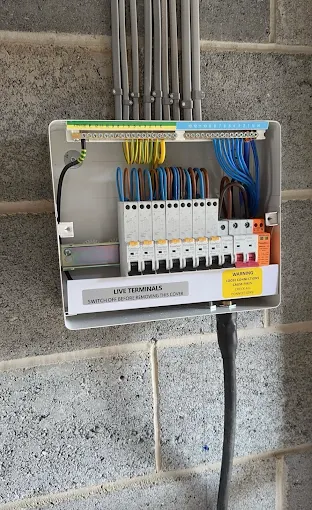 Consumer unit installed by GB Electrical Services in York